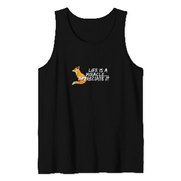 Discover LIFE IS A MIRACLE APPRECIATE IT RED FOX PASTEL ART Tank Tops