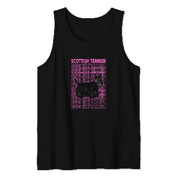 Discover Dog Scottish Terrier Pastel Aesthetic Tank Tops