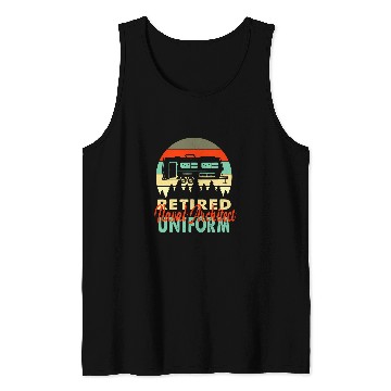 Discover Retired Naval Architect Uniform Rv Camping Retirement Gift Tank Tops