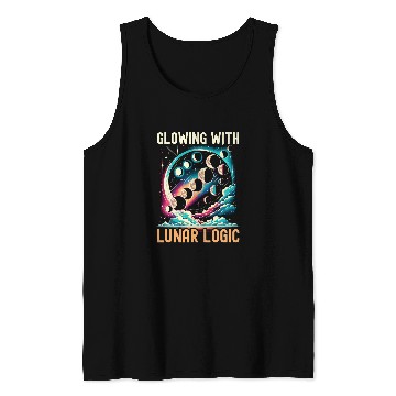 Discover Moon Phase Full Moon Lunar Eclipse Astronomer Astronomy 5 Tank Tops