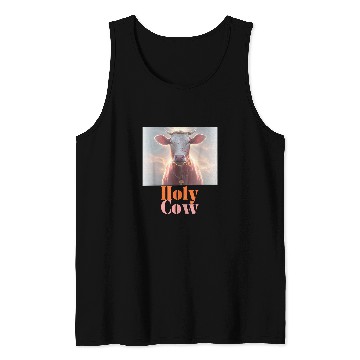 Discover Holy Cow Funny Dairy Farmer Midwest Pride Tank Tops