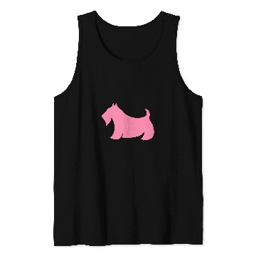 Discover Dog Scottish Terrier Pink Scottish Terrier Tank Tops