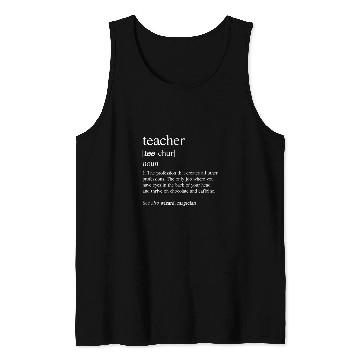 Discover Teacher Definition Wizard Magician Tank Tops