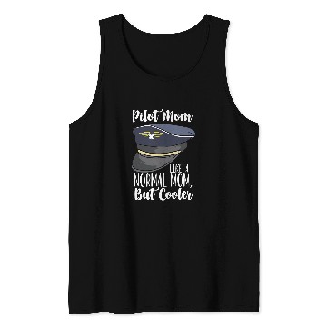 Discover Airplane Pilot Design For Airline Captain Pilot Mom 1 Tank Tops