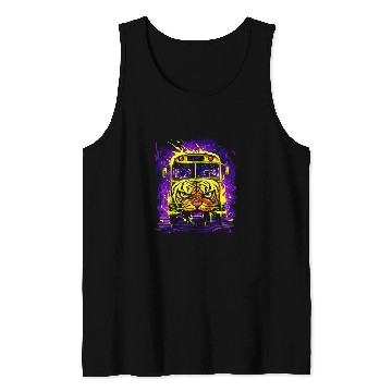 Discover School Bus Driver Art 22 Tank Tops