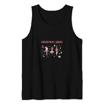 Discover Nutcracker Christmas Squad Ballet Clara Ballerina Graphic Tank Tops