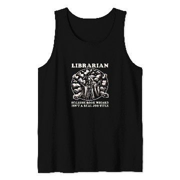 Discover Librarian Library Worker Library Cart Archivist 22 Tank Tops