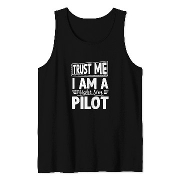 Discover Airplane Pilot Design For Airline Captain Flight Sim Pilot Tank Tops