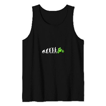 Discover Motorcycle Motorcyclist Motocross Supercross Enduro Evolution Tank Tops