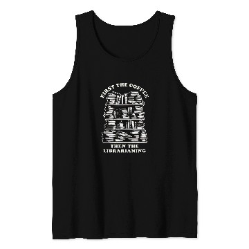 Discover Librarian Library Worker Library Cart Tank Tops
