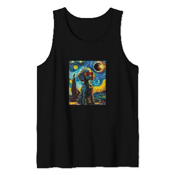 Discover Total Solar Eclipse Poodle Dog Tank Tops