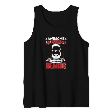 Discover Awesome Law Professors Job Coworker Tattoo Beard Tank Tops
