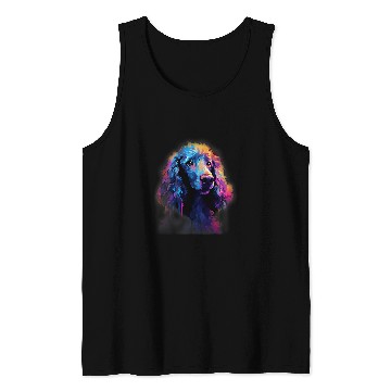 Discover Poodle Dog Abstract Impression Colorful Graphic Art Tank Tops