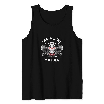 Discover installing muscle panda Please Wait Panda Weight Lifting Tank Tops