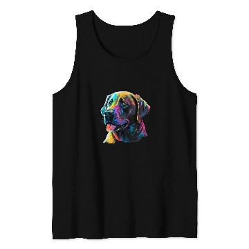 Discover Labrador Lab Dog Lover Splash Graffiti Art Pet 4 7 Tank Tops