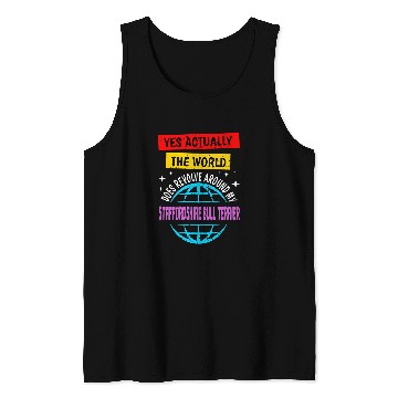 Discover The World Revolves Around My German Shorthaired Pointer Tank Tops