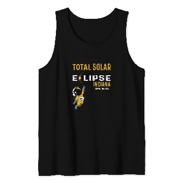 Discover Totale Solar Eclipse indianas April 8th Astronaut Eclipse Tank Tops