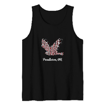 Discover Pendleton OR Red Tail Hawk Native American Bird Watching Tank Tops