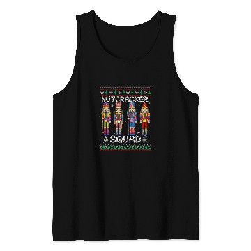 Discover Nutcracker Squad Ballet Dance Matching Family Christmas Ugly Tank Tops