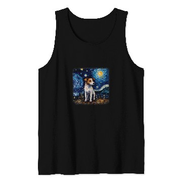 Discover Van gogh Jack Russell Terrier in starry night Tank Tops