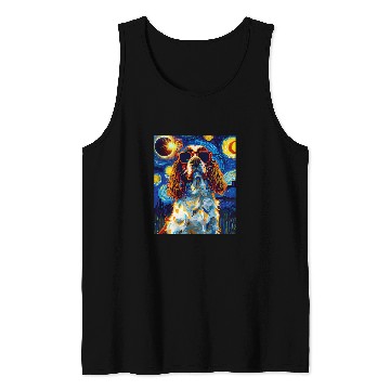 Discover Total Solar Eclipse English Springer Spaniel Dog Tank Tops