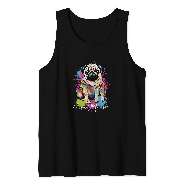 Discover Pug Friends Forever Dog Lover Design Tank Tops