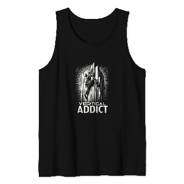 Discover Vertical Addict Rock Climbing Funny Graphic Tees Tank Tops