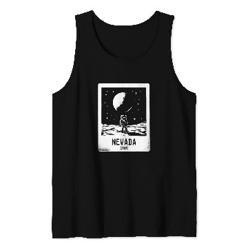 Discover Nevada 1969 Astronaut Moon Landing Area 51 Tank Tops