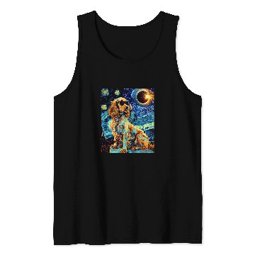 Discover Total Solar Eclipse Welsh Springer Spaniel Dog Tank Tops