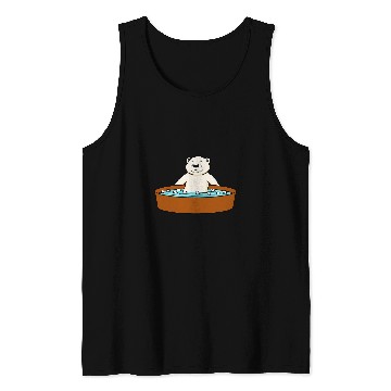 Discover Ice Bathing Wildlife Polar Bear Hobby Tank Tops