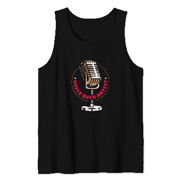 Discover Voice Over Artist Sound Instrument Microphone Tank Tops