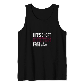 Discover Lifes Short Stitch Fast Cross Stitch Needlepoint Art Tank Tops