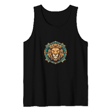 Discover Leo Constellation Design Celestial Art with Ancient Vibe Tank Tops