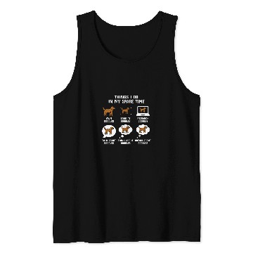 Discover Things I Do In My Spare Time Goldendoodle Dog Tank Tops