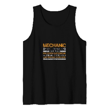 Discover Mechanic Questionable Knowledge Garage Shift Racks Race Car Tank Tops