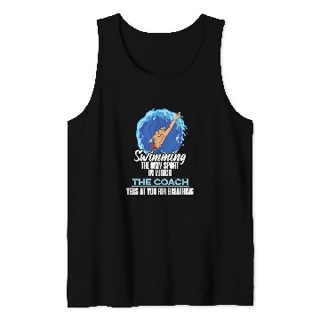 Discover Swim Coaching Design for a Swim Coach Tank Tops