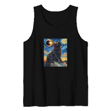 Discover Total Solar Eclipse Landseer Newfoundland Dog 1 Tank Tops