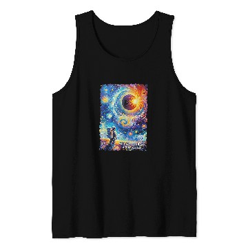 Discover View Totality April 8 2024 Astronomy Astronaut Solar Eclipse Tank Tops