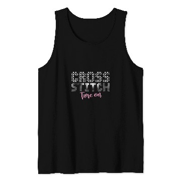 Discover Time On Cross Stitch Needlepoint Art XStitching Tank Tops