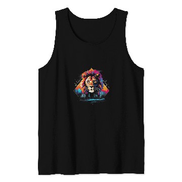 Discover Lion Savannah Nature Paintings Animal kingdom 2 Tank Tops