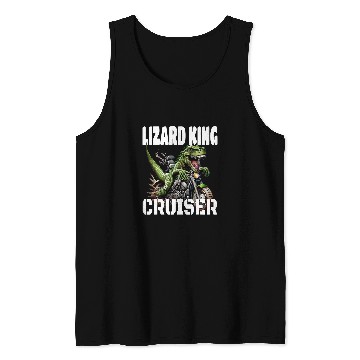 Discover TRexs And Motorcycle Lizard King Cruiser Tank Tops