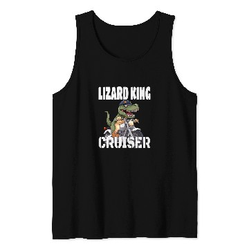 Discover TRexs And Motorcycle Lizard King Cruiser 212 Tank Tops