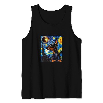 Discover Total Solar Eclipse Doberman Dog Tank Tops