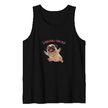 Discover Pug Dog I believe I can fly Tank Tops