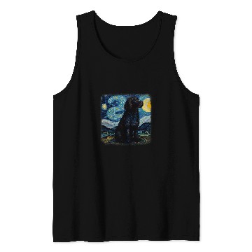 Discover Van gogh Newfoundland in starry night 2 Tank Tops