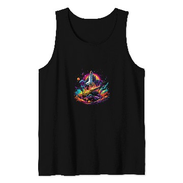 Discover Space Shuttle Science Astronomy 27 Tank Tops
