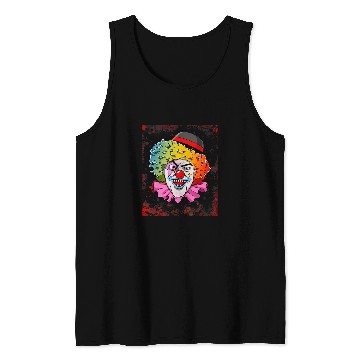 Discover Scary Clown Blood Gore Horror Halloween Tank Tops