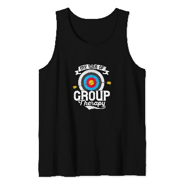 Discover My Idea Of Group Therapy Bow Arrows targets Archery Tank Tops