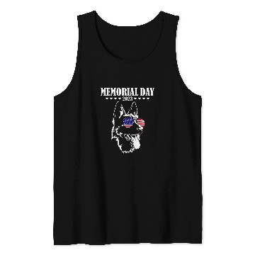 Discover Memorial Day German Shepherd Tank Tops