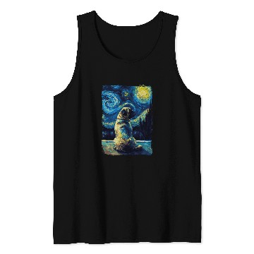 Discover Pug Starry Night 1 Tank Tops